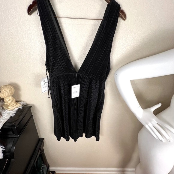 New Year’s Black Free People NWT Cocktail Dinner Sexy Dress Size 8 - Picture 7 of 8